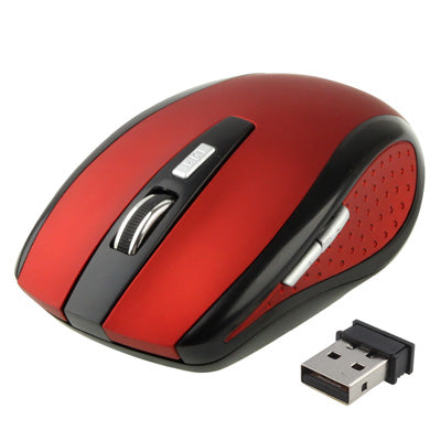 Wireless 6D Optical Mouse with USB Mini Receiver (Red)