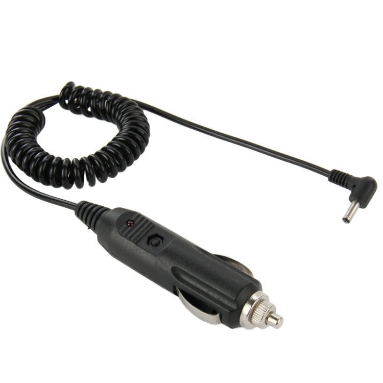 Coiled Cable Car Charger with 3.5mm Plug and 2A Power Supply