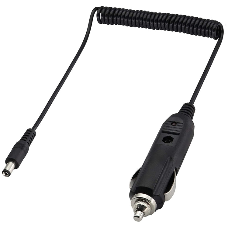 Coiled Cable Car Charger with Adjustable Length
