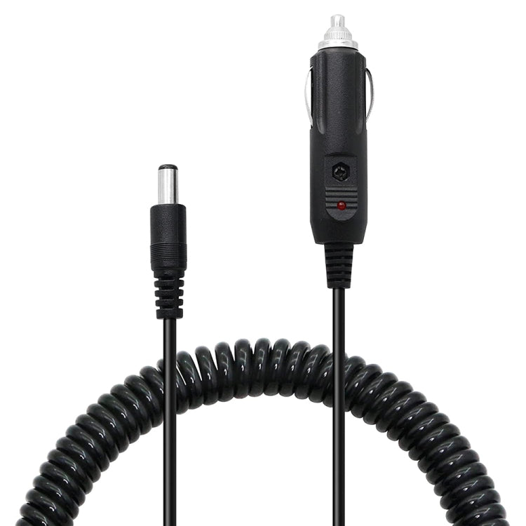 Coiled Cable Car Charger with Adjustable Length