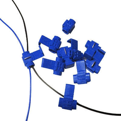 100-Piece Cable Clip Set for 0.8-2.0mm Cables (Blue)