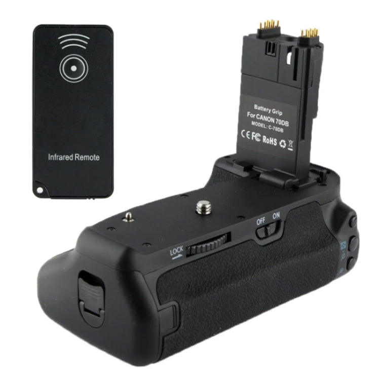Vertical Battery Grip with Infrared Remote for Canon C70DB: Enhance your Vertical Photography Game