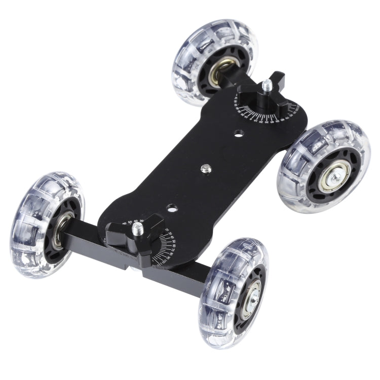 Mini Desktop Camera Slider Car for DSLR and DV Cameras (Black)