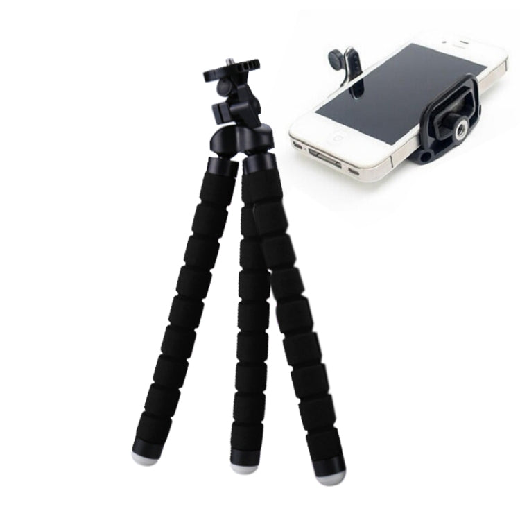 Flexible Octopus Bubble Tripod Holder Stand Mount for Mobile Phone / Digital Camera - Black