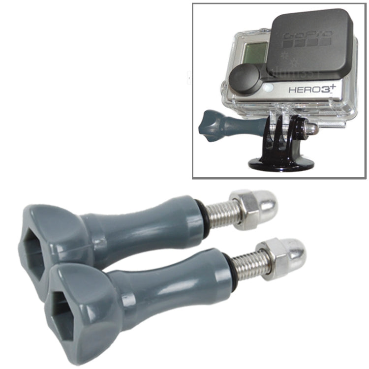 Enhance Stability of your GoPro Camera with 2 PCS Grey 5.5cm Thumb Screw