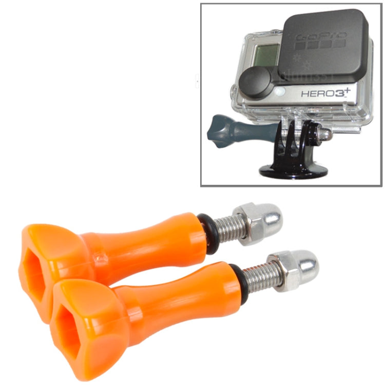 2 PCS TMC HR171 Plastic 5.5cm Thumb Screw for GoPro Cameras (Orange)