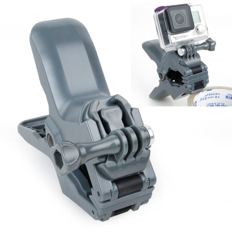 TMC HR219 Jaws Flex Clamp Mount for GoPro and Other Action Cameras (Grey)