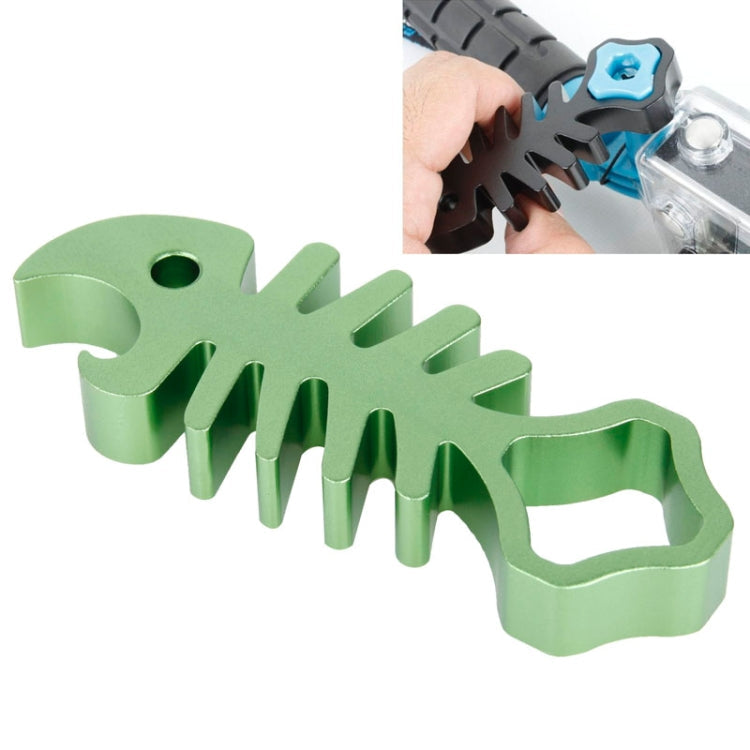 TMC Fishbone Style Aluminium Tighten Wrench Nut Spanner for GoPro and Other Action Cameras (Green)