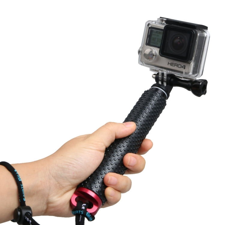 Extendable Monopod for GoPro, Insta360, and DJI Action Cameras (Red)
