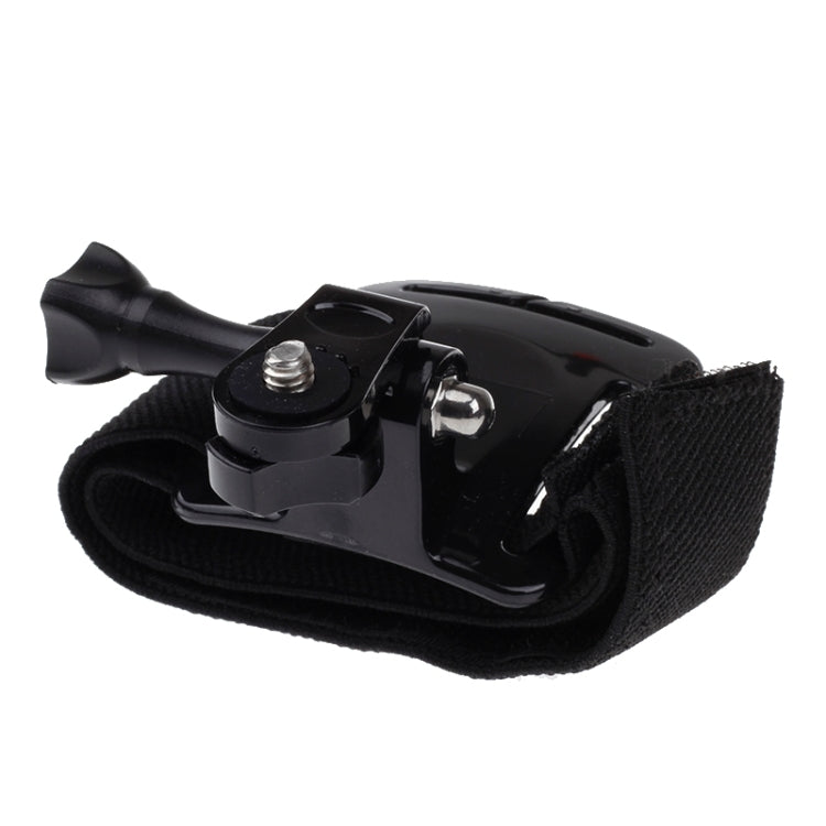 Versatile Arm Belt and Wrist Strap + Connector Mount for Action Cameras (Black)