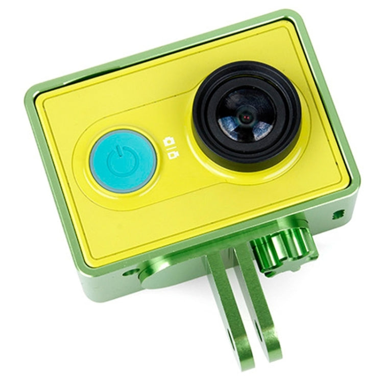 Lightweight Green CNC Aluminum Frame Mount Housing for XiaoMi YI Sport Camera