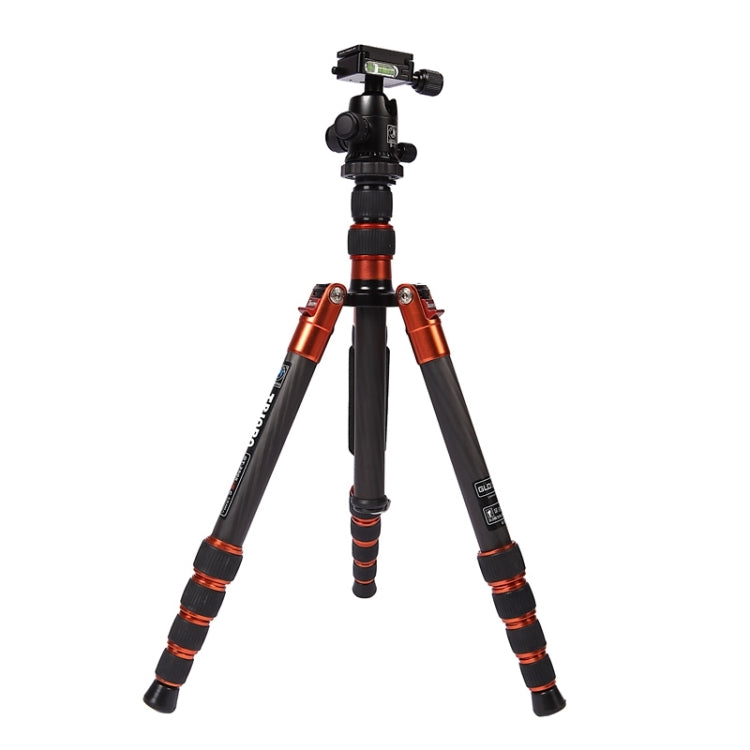 Adjustable Carbon Fiber Tripod with Aluminum Ball Head for DSLR Camera