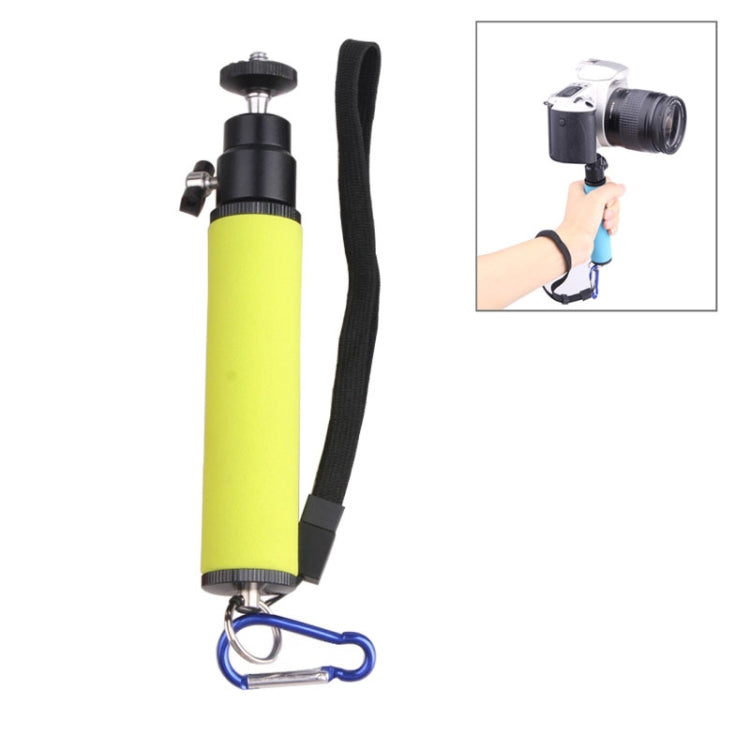 Green LED Flash Light Holder Sponge Steadicam Handheld Monopod with Gimbal for SLR Camera