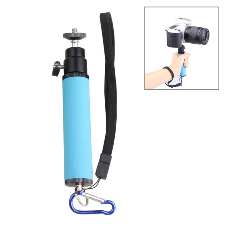 LED Flash Light Holder Steadicam Handheld Monopod with Gimbal for SLR Camera (Blue)