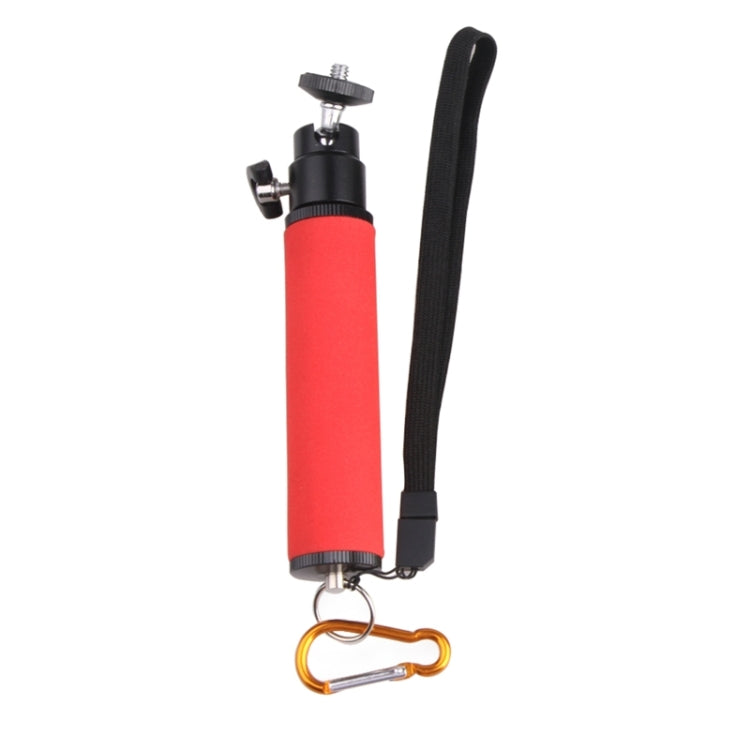 Stabilized LED Flash Light Holder with Gimbal for SLR Camera in Red
