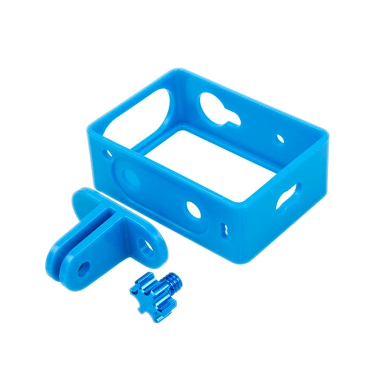 TMC Plastic Frame Mount Housing for Xiaomi Yi Sport Camera in Blue