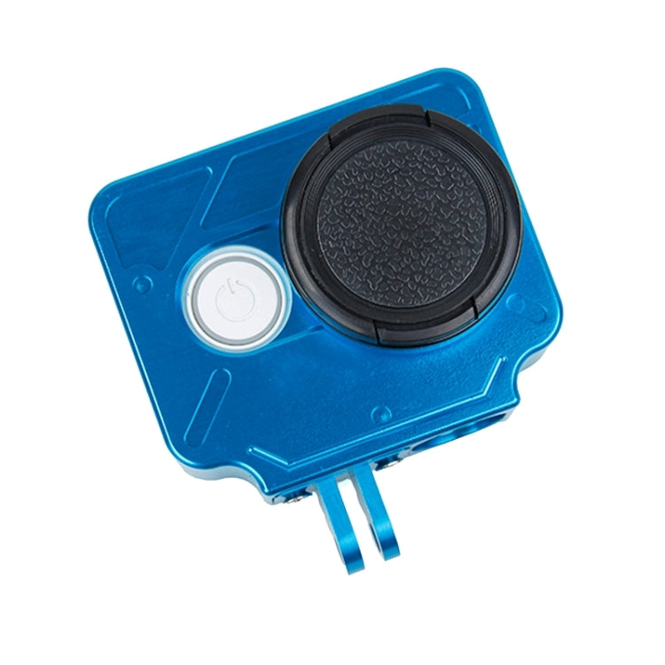 TMC HR327 CNC Aluminum Alloy Protective Case with 37mm UV Lens for Xiaomi Yi Action Camera (Blue)
