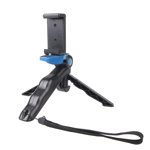 Portable Hand Grip and Mini Tripod Stand Steadicam Curve (Blue) for GoPro HERO, SJ4000, iPhone, Galaxy, and More
