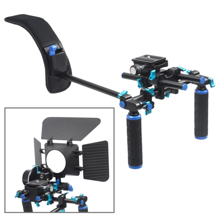 YELANGU YLG0102H Ergonomic Dual Handles Camera Shoulder Mount Kit