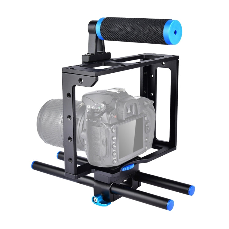 YELANGU YLG0107E Professional DSLR Camera Cage Stabilizer with Top Handle Set (Black)