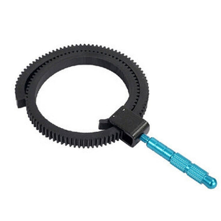Two-Pack Rubber Follow Focus Lens Gear Rings with Hand Grip