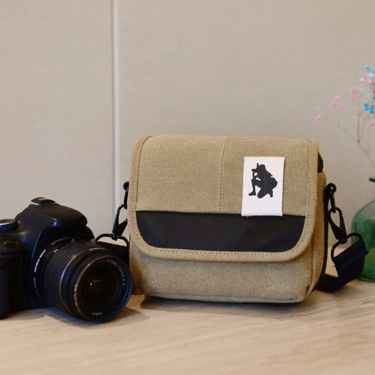 Universal Camera Bag, Inside Size: approx. 200mm x 115mm x 100mm (Brown) - Secure and Accessible