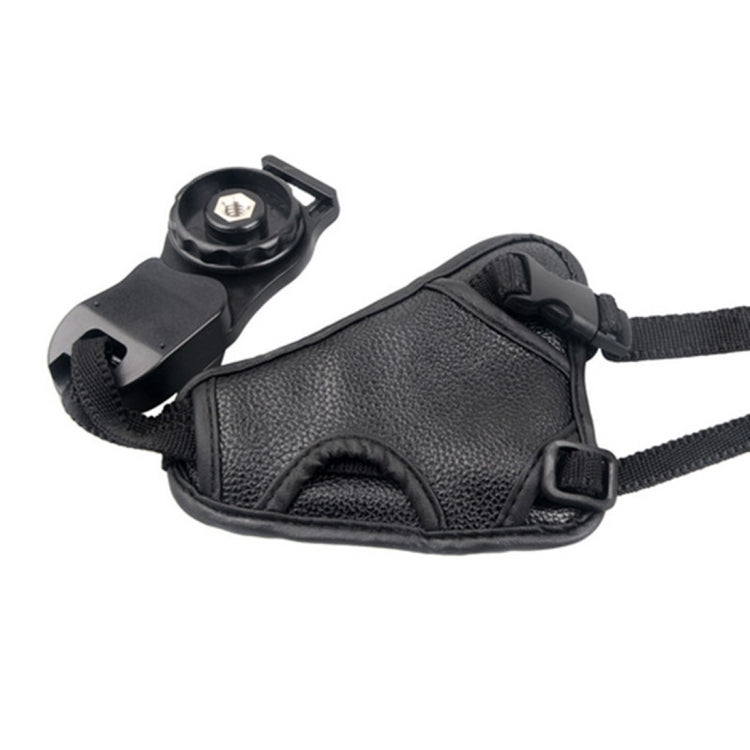 Comfortable Leather Camera Hand Grip with Adjustable Wrist Strap for Nikon / Canon / Sony Camera