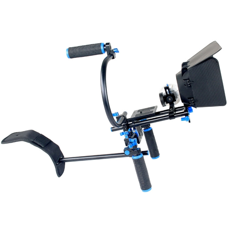 YELANGU YLG1102A-B Dual Handle Camera Shoulder Mount Kit with Matte Box & C Mount