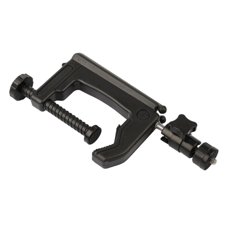 Universal Desktop Clamp Mount for Action Cameras - 1 to 6 cm Clamp Size