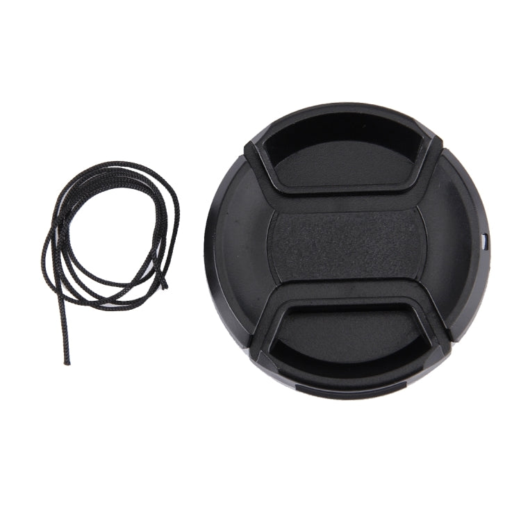55mm Center Pinch Camera Lens Cap - Black