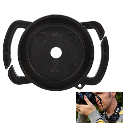 Center Pinch Camera Lens Cap for 52-67mm / 58mm Lenses