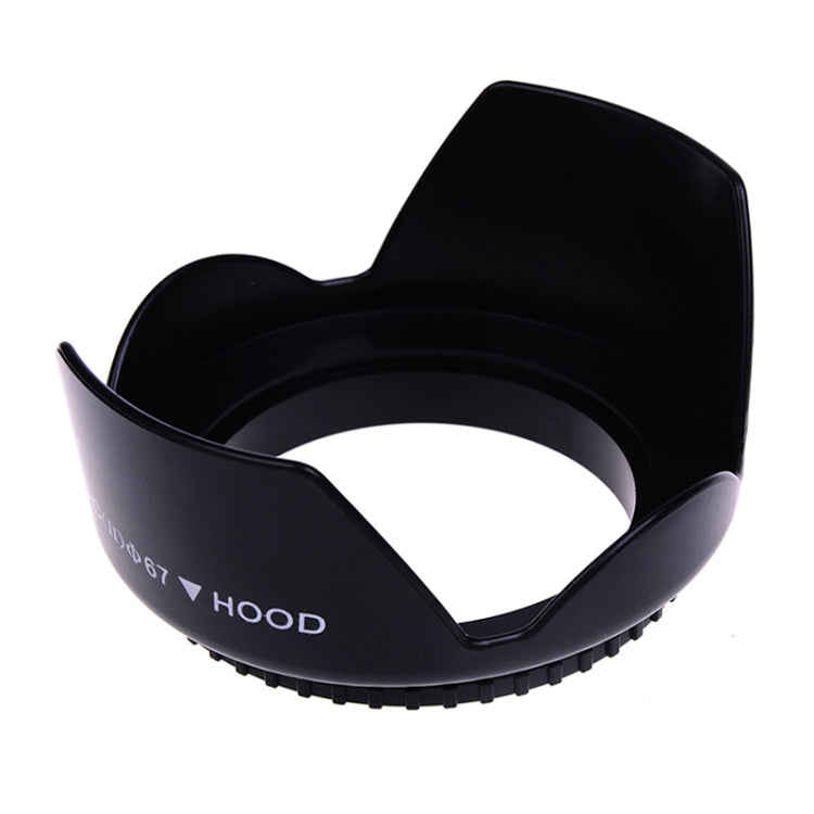 67mm Screw Mount Lens Hood for Cameras - Black