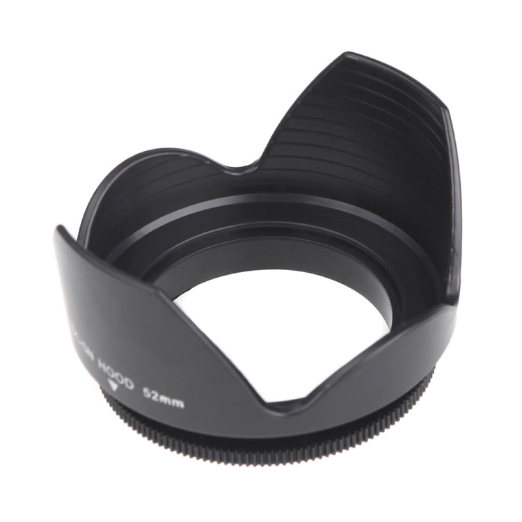 52mm Screw Mount Lens Hood for Cameras in Black