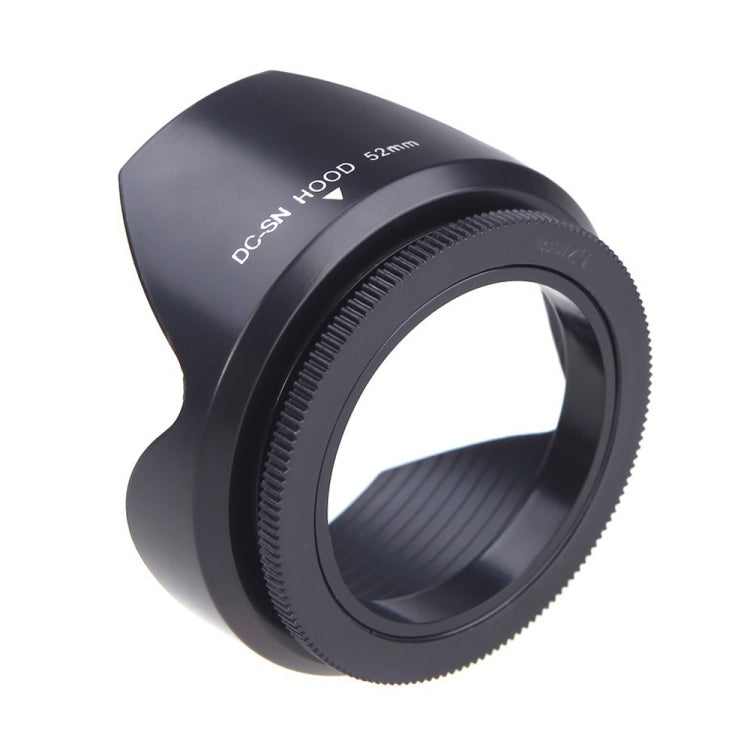 52mm Screw Mount Lens Hood for Cameras in Black