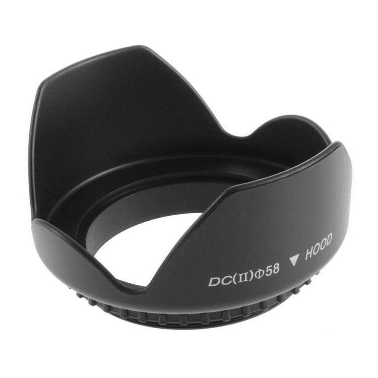 Camera Lens Hood - 58mm Screw Mount (Black)