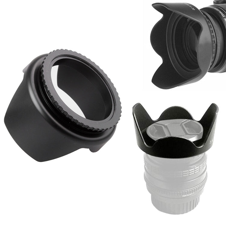Camera Lens Hood - 58mm Screw Mount (Black)
