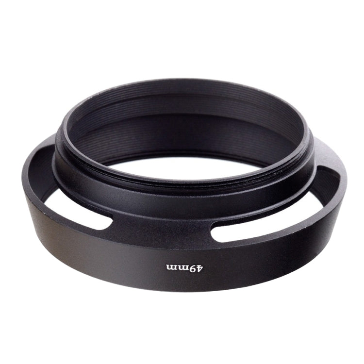 Metal Vented Lens Hood for Leica 49mm (Black)