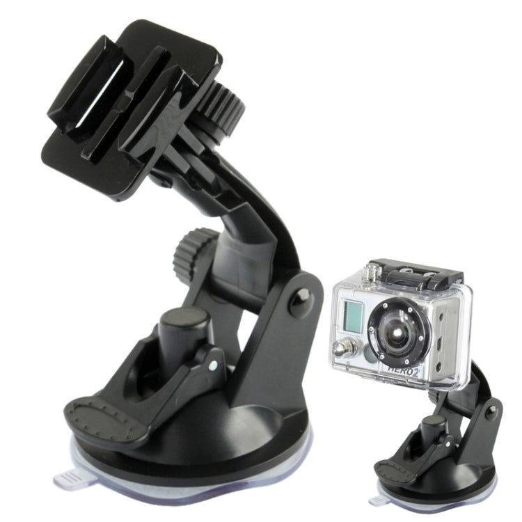 GoPro and Action Camera Car Mount with Suction Cup (Black)