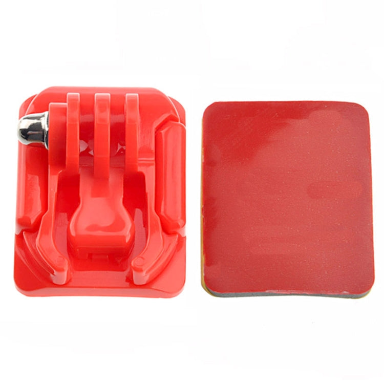 Curved Surface Mount and Mount Stickers for GoPro and DJI Action Cameras (Red)