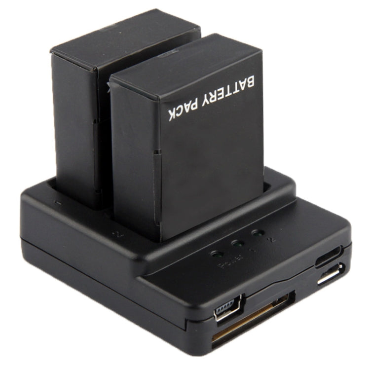 Portable Slim Battery Charger for GoPro Hero 3+ / 3 (AHDBT-301, AHDBT-302)(Black)