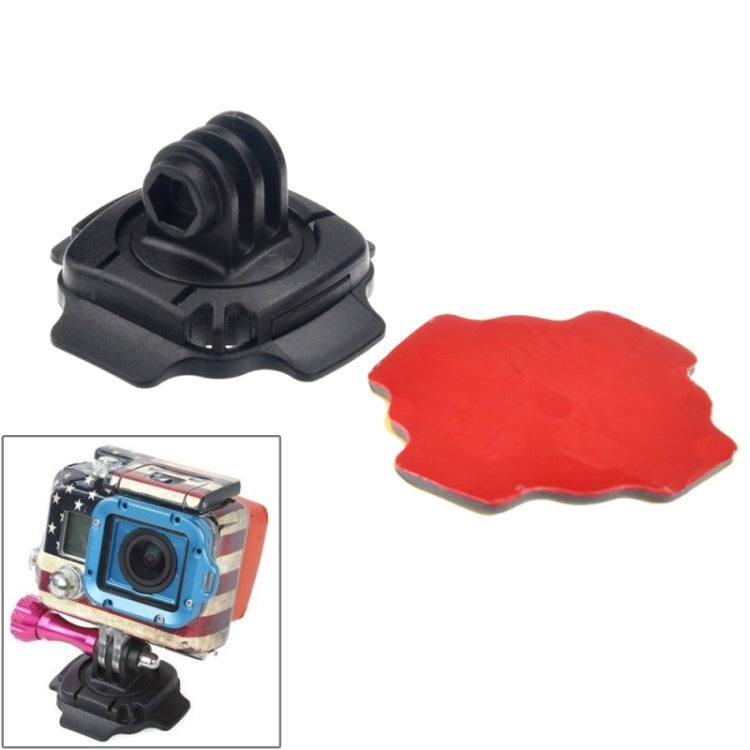 Adjustable 360 Degree Helmet Mount Adapter for GoPro and Action Cameras (ST-115)