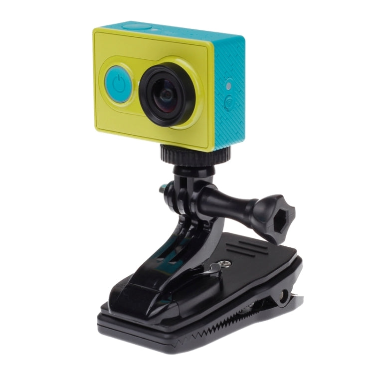 360 Degree Rotation Backpack Hat Clip Mount for Xiaomi Yi Sport Camera