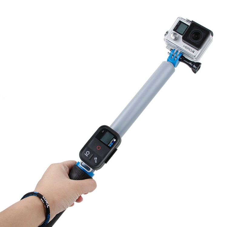 TMC 14-40.5 inch Extension Pole for GoPro, Insta360, and DJI Action Cameras (Grey)