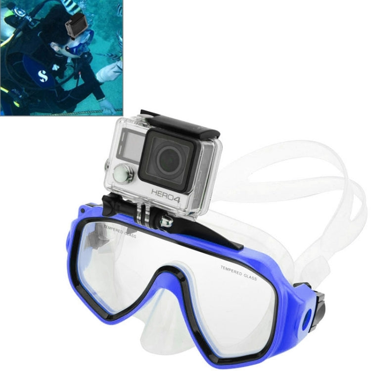 Blue Water Sports Diving Mask for GoPro, Insta360, DJI Osmo, and Other Action Cameras