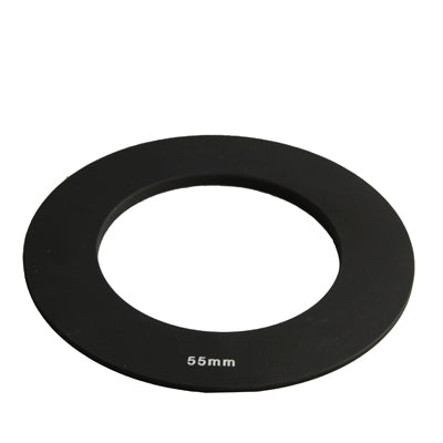 55mm Square Filter Stepping Ring in Classic Black