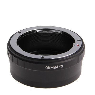 Black OM-M4/3 Lens Mount Stepping Ring for M4/3 Lenses
