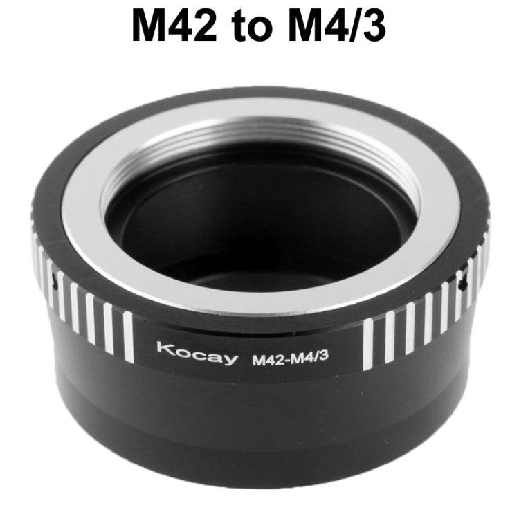 M42 Lens to M4/3 Lens Mount Stepping Ring - Black