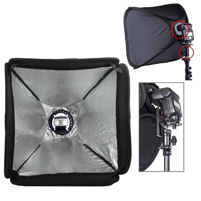 40cm Flash Folding Soft Box with Adjustable Flash Holder for Professional Photography (Black)