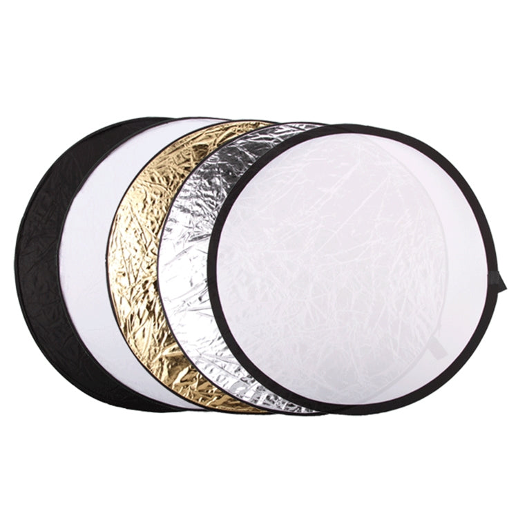 5 in 1 Folding Reflector Board (80cm) with Silver, Translucent, Gold, White, and Black Options