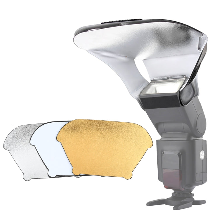 Universal Camera Top Flash Light Speedlite Bounce Focus Flash Diffuser - Black
